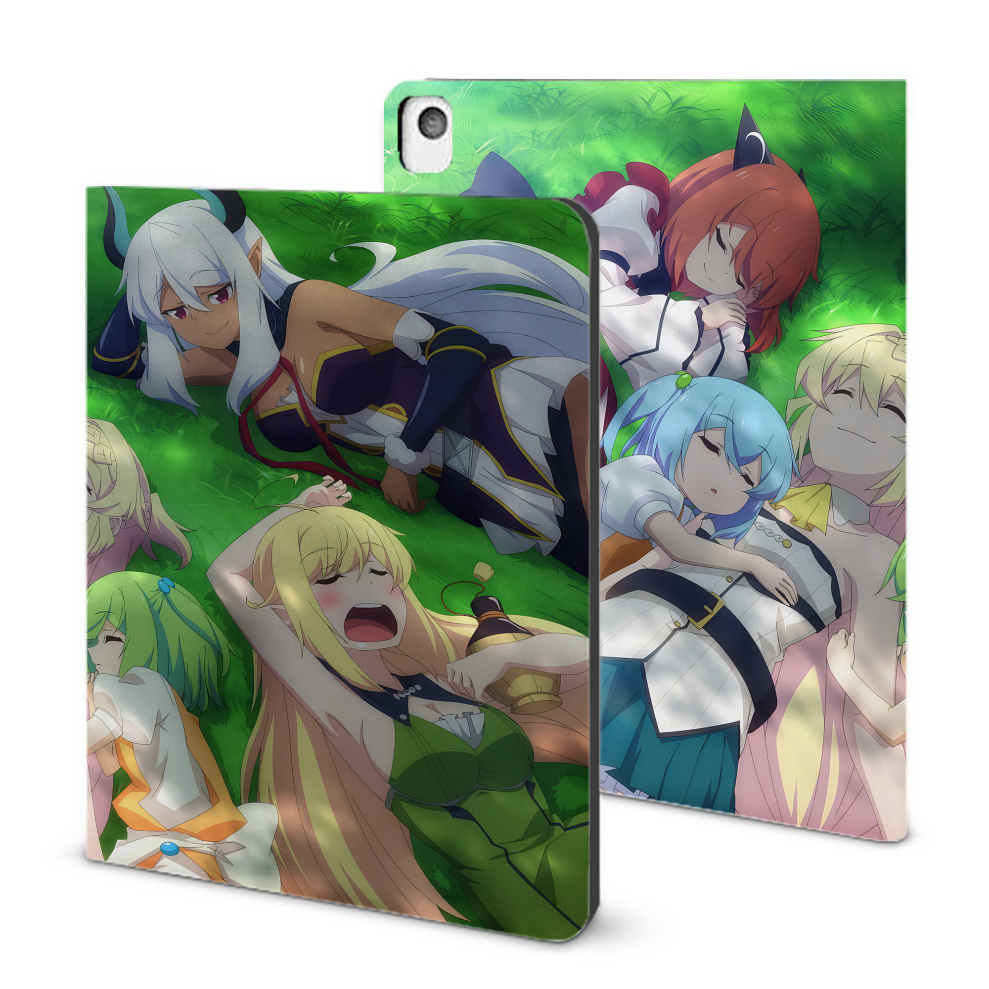 （画像用） 転スラ Regarding Reincarnated to Slime IPadケース ペンホルダー付き ブックスタイルデザイン